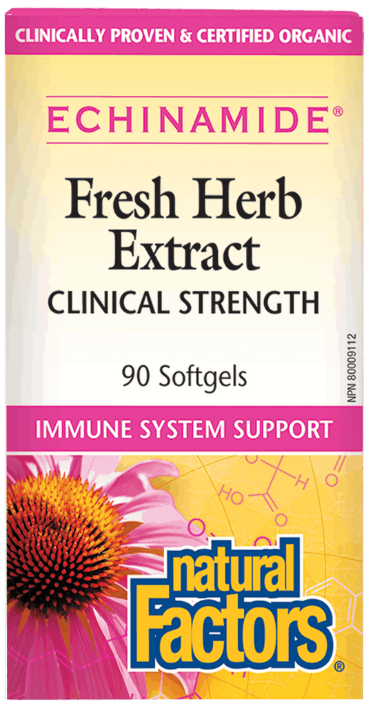 Natural Factors ECHINAMIDE® Fresh Herb Extract - 90 Softgels