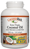 Natural Factors Extra Virgin Coconut Oil 1000 mg - 120 Softgels