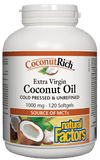 Natural Factors Extra Virgin Coconut Oil 1000 mg - 120 Softgels