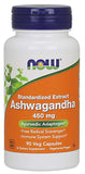 Now Ashwagandha 450mg - 90 Capsules