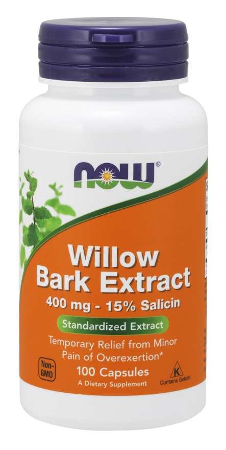Now Willow Bark Extract 400mg - 100 Capsules