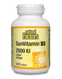 Natural Factors SunVitamin D3 2500 IU - 500 Softgels