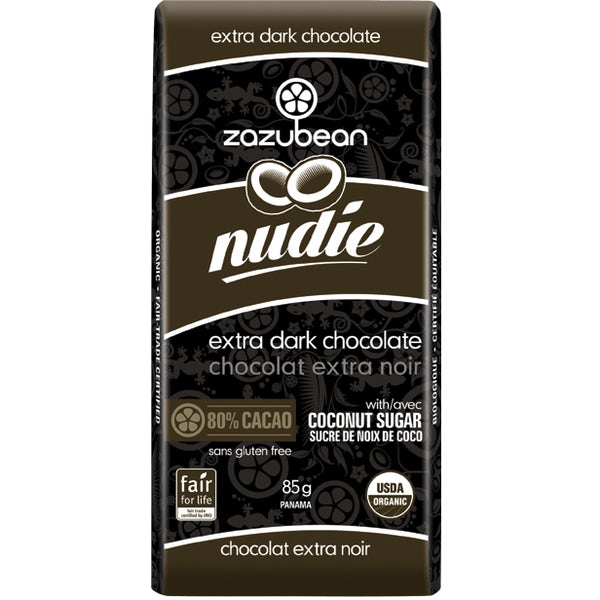 Zazubean Nudie Extra Dark - Chocolate Bar