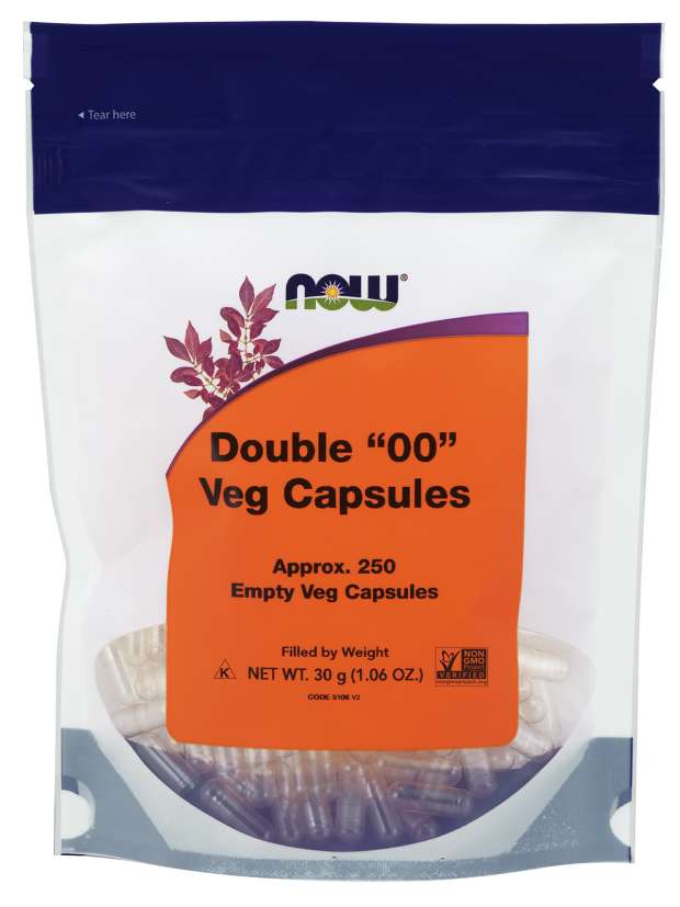 Now Vegetarian Double "00" Empty Capsules - 250
