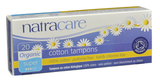 Natracare 100% Organic Cotton Tampons Super - 20 Pack