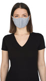 Jerico Bamboo/Cotton Adult Face Mask - Heather Grey