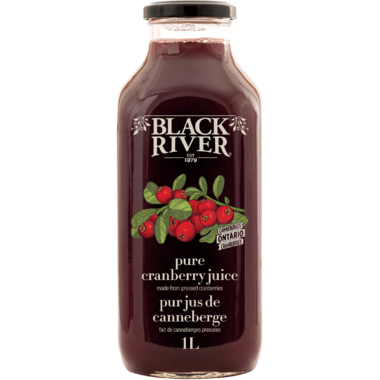Black River 100% Juice Pure Cranberry - 1L