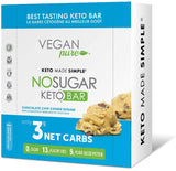 Vegan Pure No Sugar Keto Chocolate Chip Cookie Dough Bar - Single
