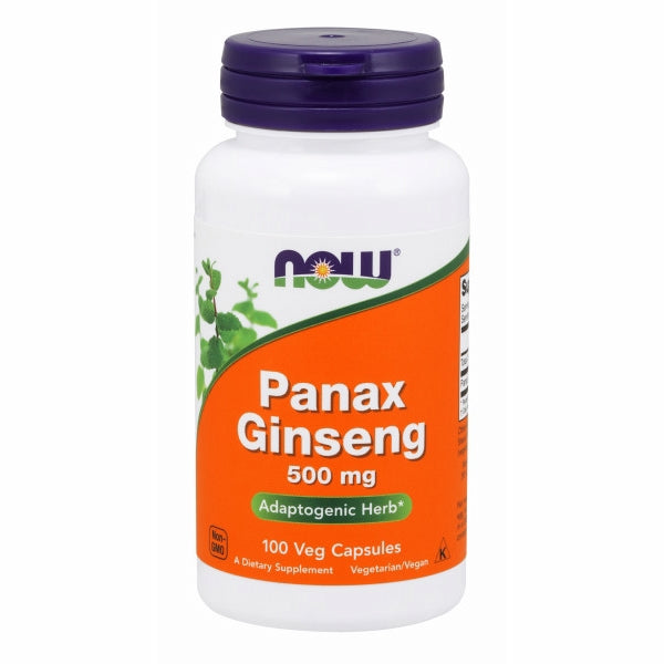 Now Panax Ginseng 500mg - 100 Capsules