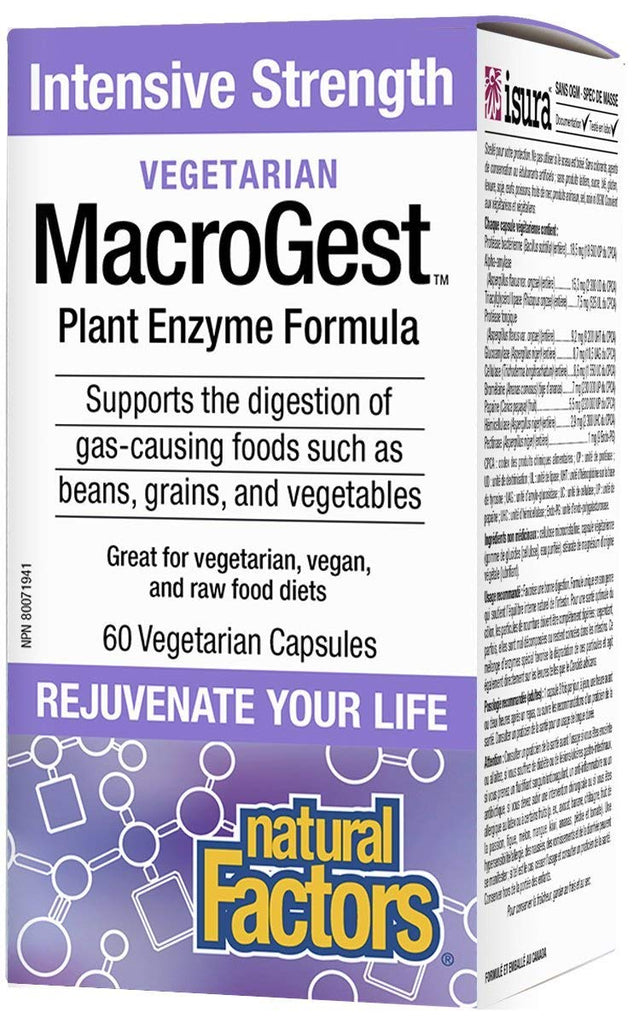 Natural Factors Vegetarian MacroGest - 60 Capsules