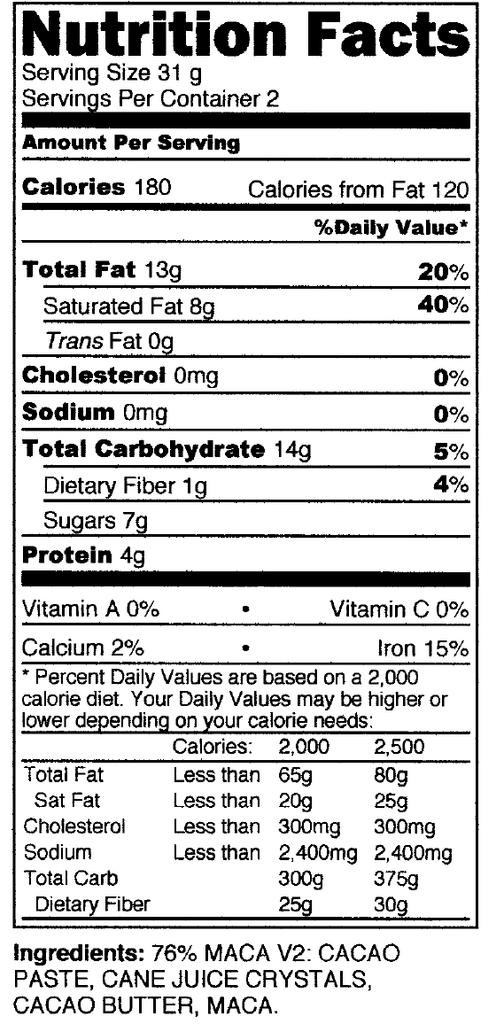 Giddy Yoyo Maca 76% Dark Chocolate Bar - 62g