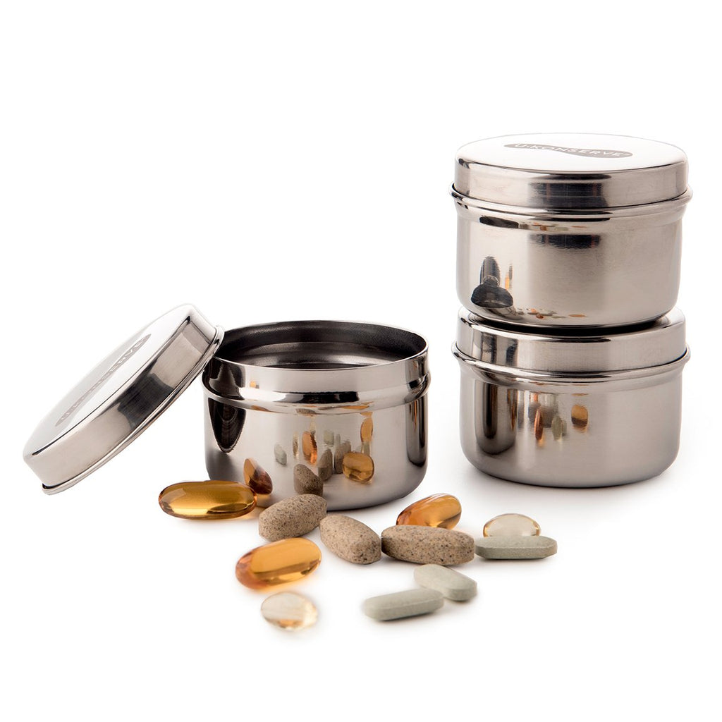 U-Konserve 3 Round Mini Stainless Steel Containers