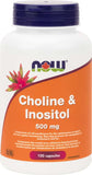 Now Choline and Inositol 500mg - 100 Capsules