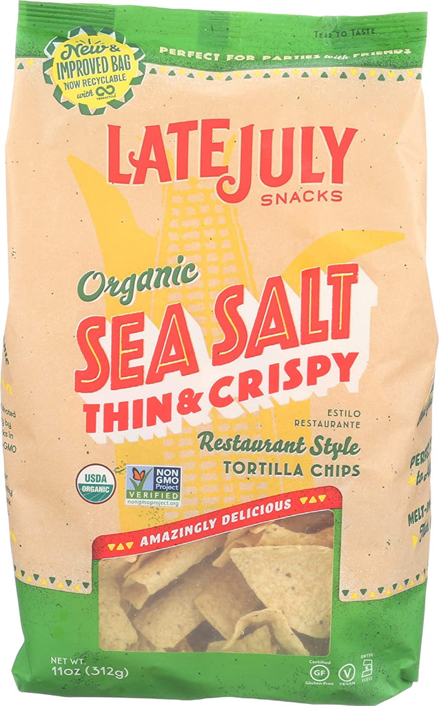 Late July Organic Sea Salt Tortilla Chips - 312g