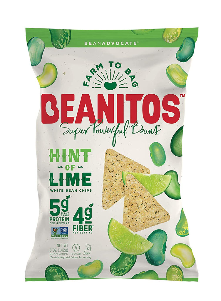 Beanitos Hint of Lime Bean Chips With Sea Salt - 142g