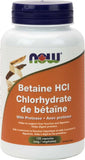 Now Betaine HCL With Protease - 120 Capsules