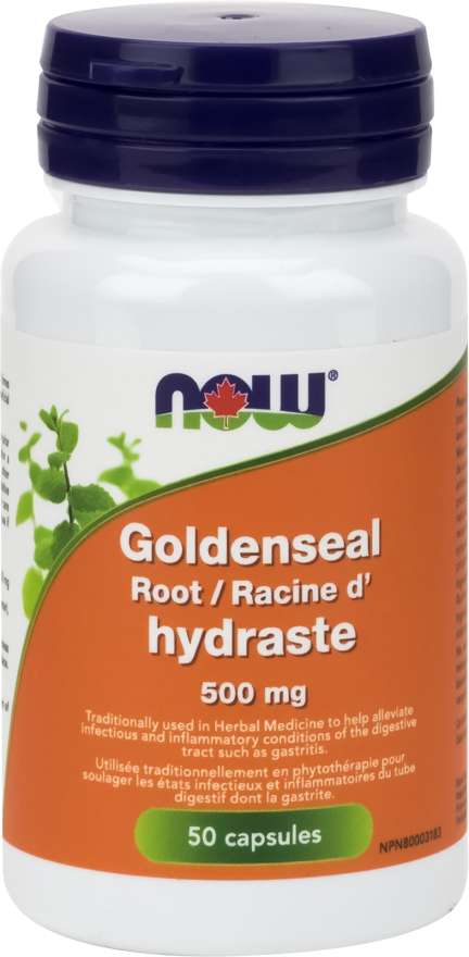 Now Goldenseal Root 500mg - 50 Capsules