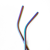 The Last Straw Rainbow Stainless Steel Bent Straw