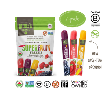 DeeBee's Organics' SuperFruit Freezies - 12 Pack