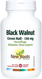 New Roots Black Walnut Green Hull 150mg - 60 Capsules