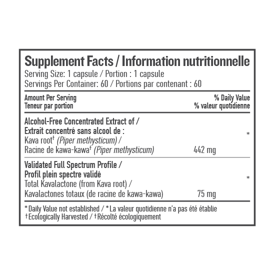 Botanica Kava Root Liquid Capsules - 60 Capsules