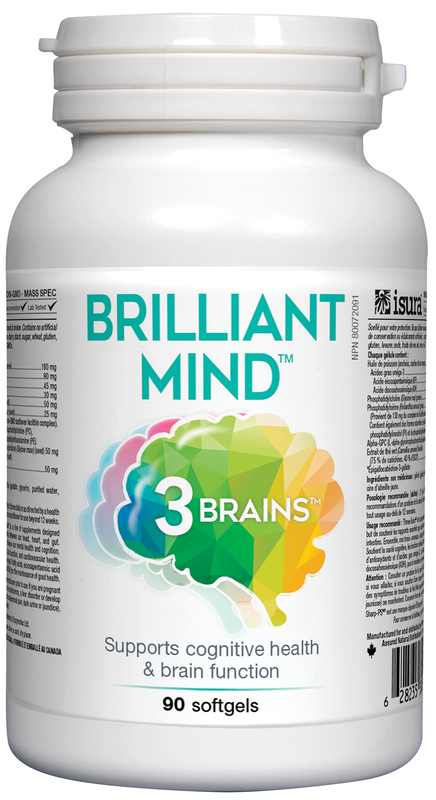 3 Brains Brilliant Mind - 90 Softgels