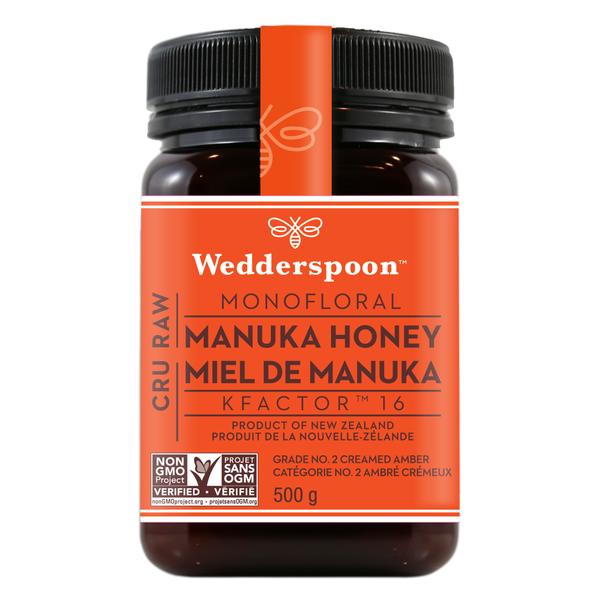 Wedderspoon Raw Monofloral Manuka Honey KFactor 16 - 500g