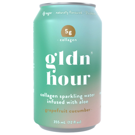 Gldn Hour Grapefruit Cucumber Collagen Sparkling Water - 355ml