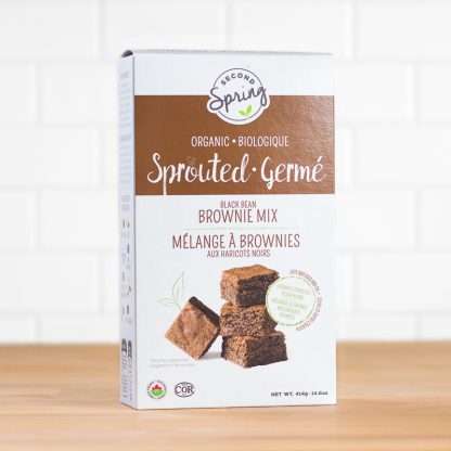 Second Spring Organic Sprouted Black Bean Brownie Mix - 414g