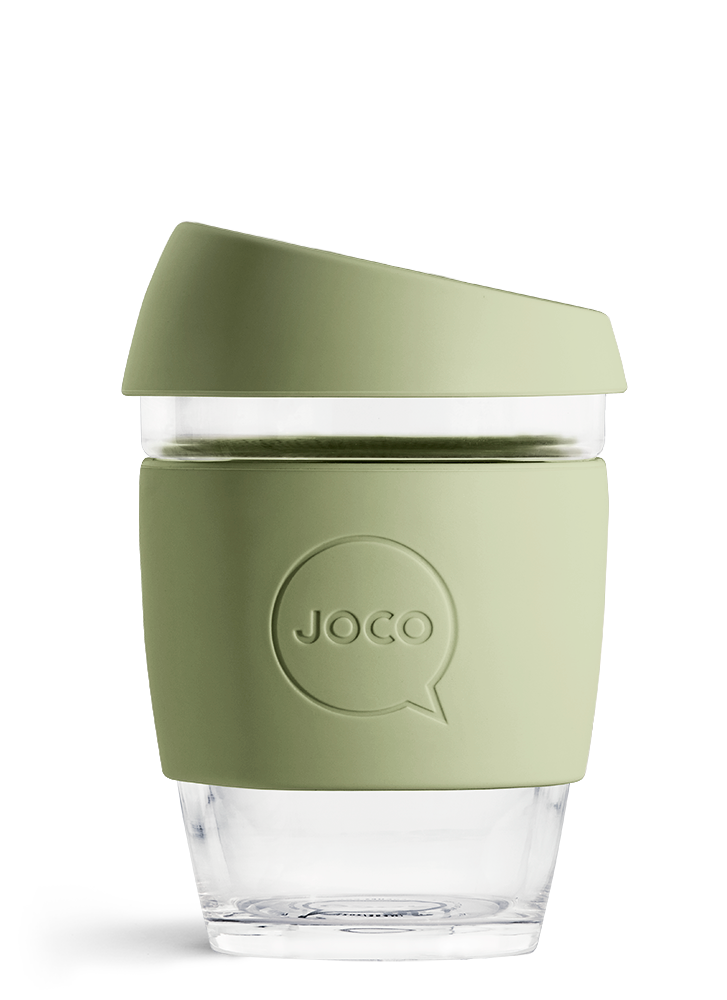 JOCO 12oz Reusable Glass Cup (Army)