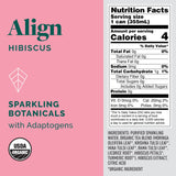 Kite Align Tulsi Hibiscus Sparkling Botanicals Beverage - 355ml