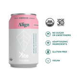 Kite Align Tulsi Hibiscus Sparkling Botanicals Beverage - 355ml