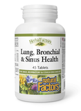 Natural Factors Lung, Bronchial & Sinus Health - 45 Tablets