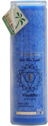 Aloha Bay Positive Energy Visuddha (Throat) Chakra Jar Candle - Fragrance Free