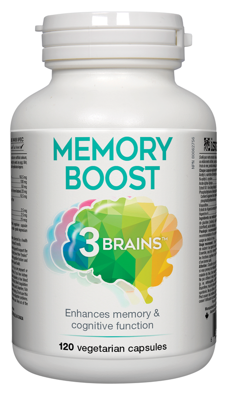 3 Brains Memory Boost - 120 Capsules