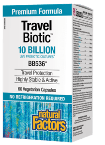 Natural Factors Travel Biotic® BB536®- 60 Capsules