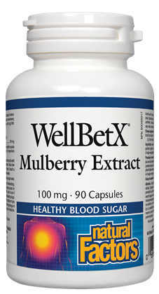 Natural Factors WellBetX® Mulberry Extract 100mg - 90 Capsules