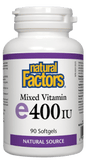 Natural Factors Mixed Vitamin E Natural Source 400IU - 90 Capsules