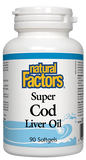 Natural Factors Super Cod Liver Oil - 90 Softgels