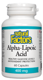 Natural Factors Alpha-Lipoic Acid 400mg - 60 Capsules