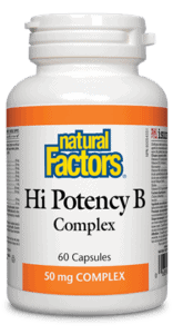 Natural Factors Hi Potency B Complex 50mg - 60 Capsules