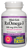 Natural Factors Mini-Gels RxOmega-3 - 500mg - 120 Softgels