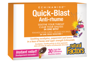 Natural Factors ECHINAMIDE® Quick Blast - 30 Softchews