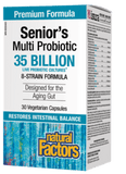Natural Factors Senior's Multi Probiotic - 30 Capsules