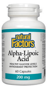 Natural Factors Alpha-Lipoic Acid 200mg - 60 Capsules