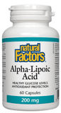 Natural Factors Alpha-Lipoic Acid 200mg - 60 Capsules