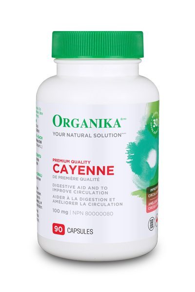 Organika Cayenne 100mg - 90 Capsules