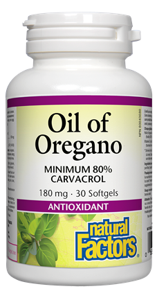 Natural Factors Oil of Oregano 180mg - 30 Softgels