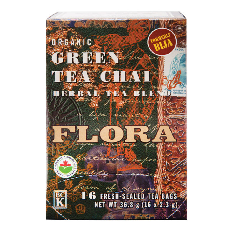 Flora Organic Green Tea Chai - 16 Bags