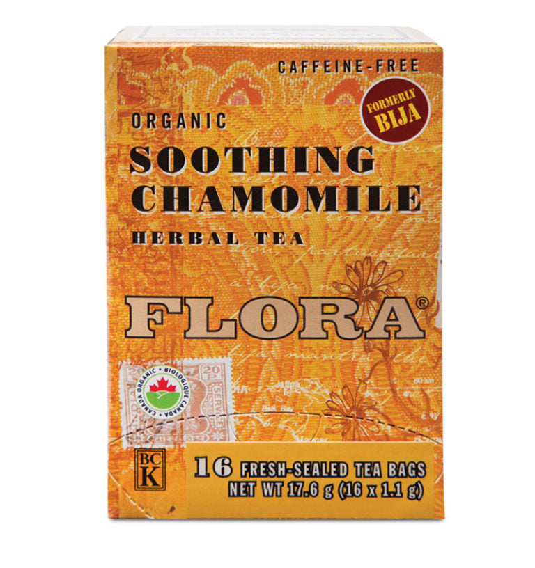 Flora Organic Soothing Chamomile Tea - 16 Bags